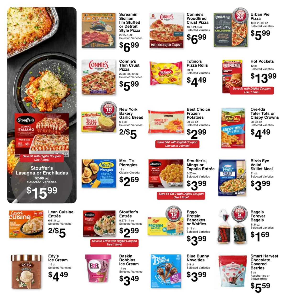 Price Chopper weekly ad page featuring French toast sticks