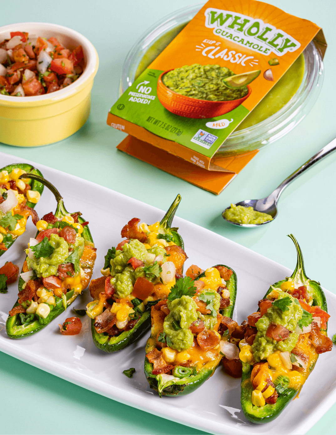 Bacon Guacamole Jalapeño Poppers